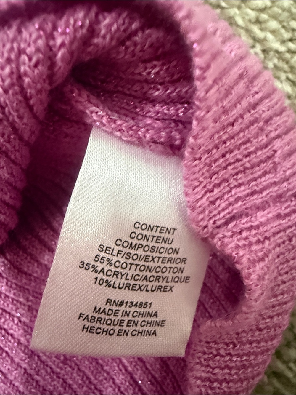 Wayf Pink Ribbed Cutout Knit Top - Picture 3 of 4